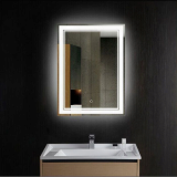 Vertical LED Bathroom Silvered Mirror